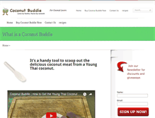 Tablet Screenshot of coconutbuddie.com